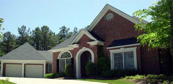 European Plan with 3400 Sq. Ft., 3 Bedrooms, 3 Bathrooms, 2 Car Garage Elevation