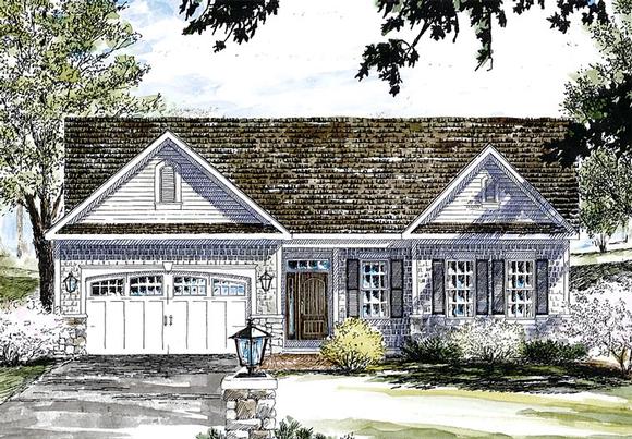 Country, Traditional House Plan 80309 with 2 Beds, 2 Baths, 2 Car Garage Elevation