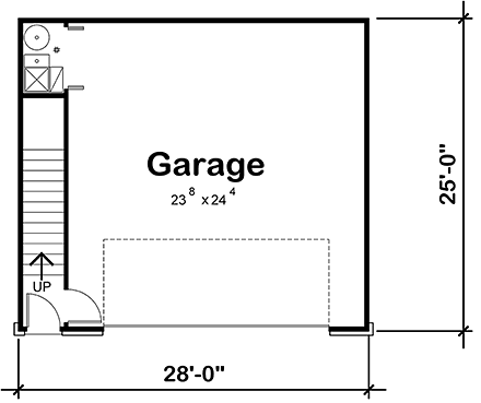 Traditional 2 Car Garage Apartment Plan 80425 First Level Plan