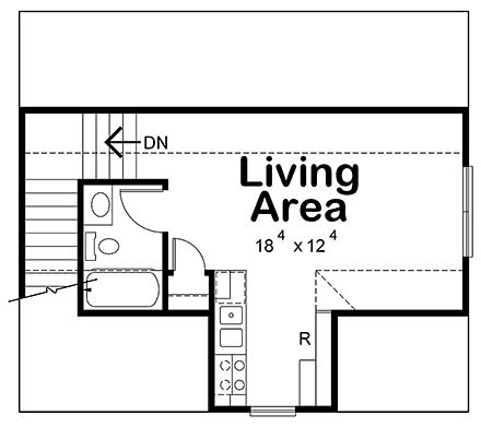 Traditional 2 Car Garage Apartment Plan 80425 Second Level Plan