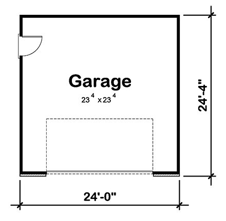 Traditional 2 Car Garage Plan 80439 First Level Plan