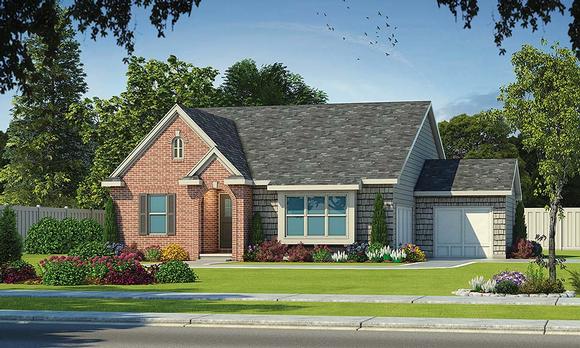 Craftsman, Traditional House Plan 80443 with 3 Beds, 2 Baths, 2 Car Garage Elevation
