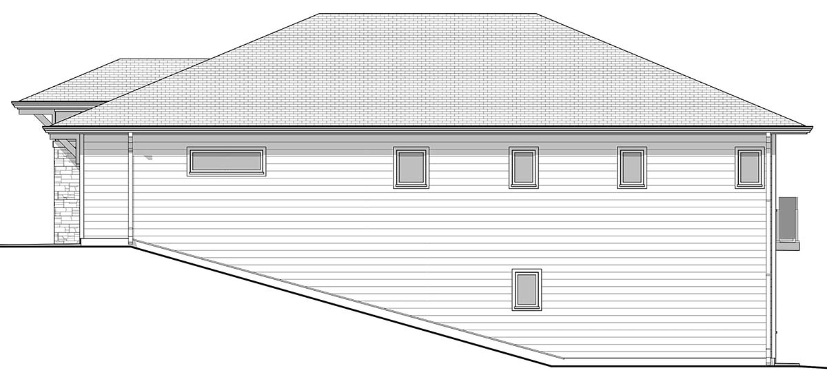Ranch Plan with 2306 Sq. Ft., 4 Bedrooms, 3 Bathrooms, 2 Car Garage Picture 2