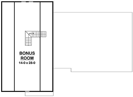 Country, Farmhouse, Ranch House Plan 80527 with 3 Beds, 3 Baths, 2 Car Garage Second Level Plan
