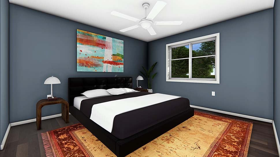 Cottage, Craftsman, Ranch Plan with 624 Sq. Ft., 1 Bedrooms, 1 Bathrooms Picture 7