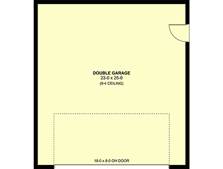 Country, Craftsman, Farmhouse, Ranch, Traditional 2 Car Garage Plan 80563 First Level Plan