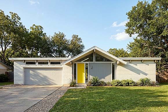 Contemporary, Modern, Ranch House Plan 80569 with 4 Beds, 2 Baths, 2 Car Garage Elevation