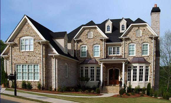 Traditional House Plan 80733 with 5 Beds, 5 Baths, 3 Car Garage Elevation