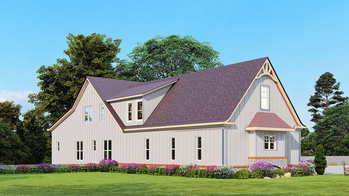 House Plan 80746 - New American Style with 3745 Sq Ft, 5 Bed, 3 B |  COOLhouseplans.com, image size:1200x675