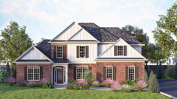 Country, Traditional House Plan 80748 with 3 Beds, 3 Baths, 2 Car Garage Elevation