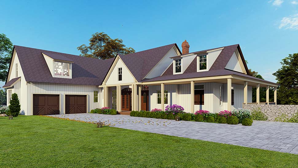 Country, Craftsman, Farmhouse, Southern, Traditional Plan with 3761 Sq. Ft., 2 Car Garage Picture 5