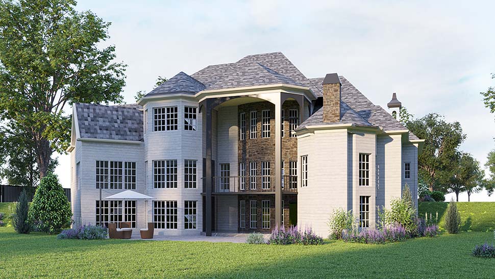 Country, Victorian Plan with 4944 Sq. Ft., 5 Bedrooms, 5 Bathrooms, 3 Car Garage Picture 4