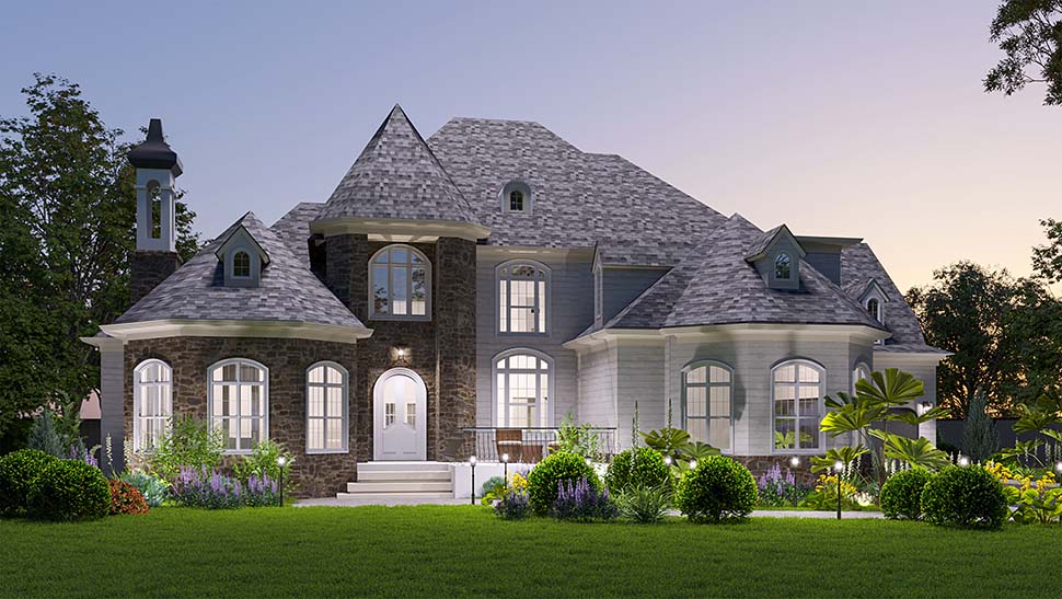 Country, Victorian Plan with 4944 Sq. Ft., 5 Bedrooms, 5 Bathrooms, 3 Car Garage Picture 5