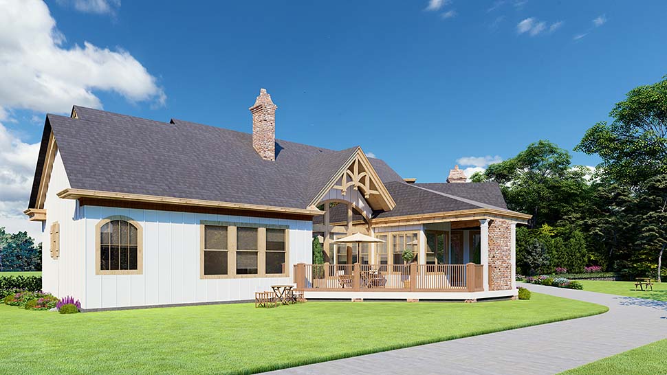 Craftsman, Farmhouse, Ranch, Traditional Plan with 2803 Sq. Ft., 3 Bedrooms, 3 Bathrooms, 2 Car Garage Picture 4