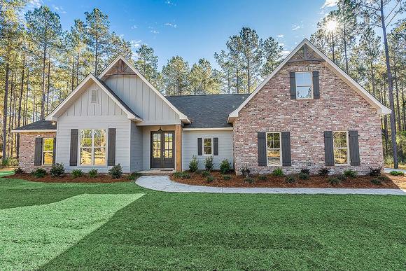 Country, Farmhouse, Traditional House Plan 80800 with 4 Beds, 2 Baths, 2 Car Garage Elevation