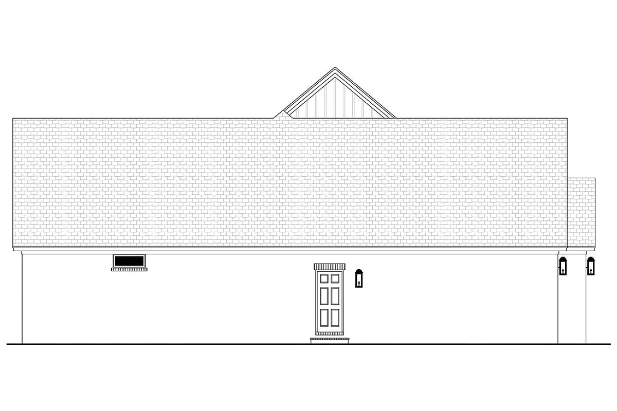 Farmhouse, French Country Plan with 2199 Sq. Ft., 3 Bedrooms, 2 Bathrooms, 2 Car Garage Picture 3