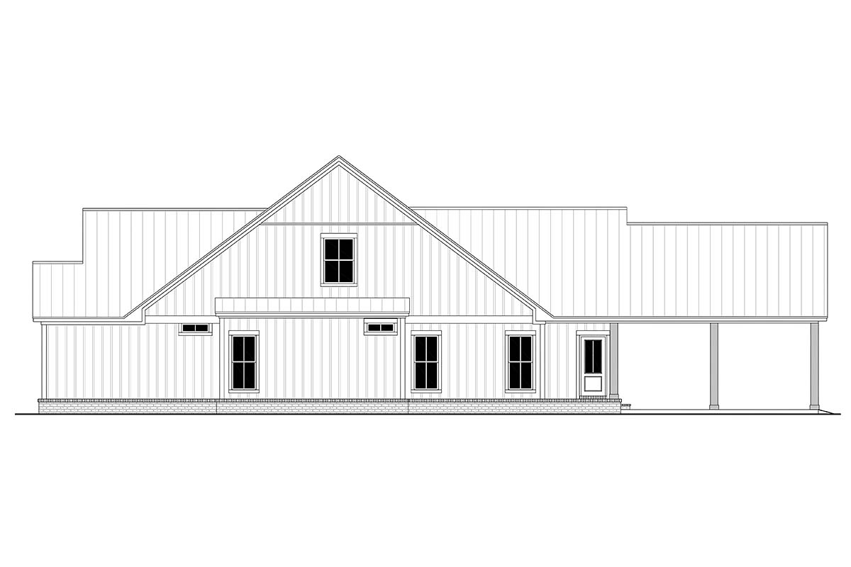 Country, Farmhouse, Traditional Plan with 2001 Sq. Ft., 4 Bedrooms, 4 Bathrooms, 2 Car Garage Picture 2