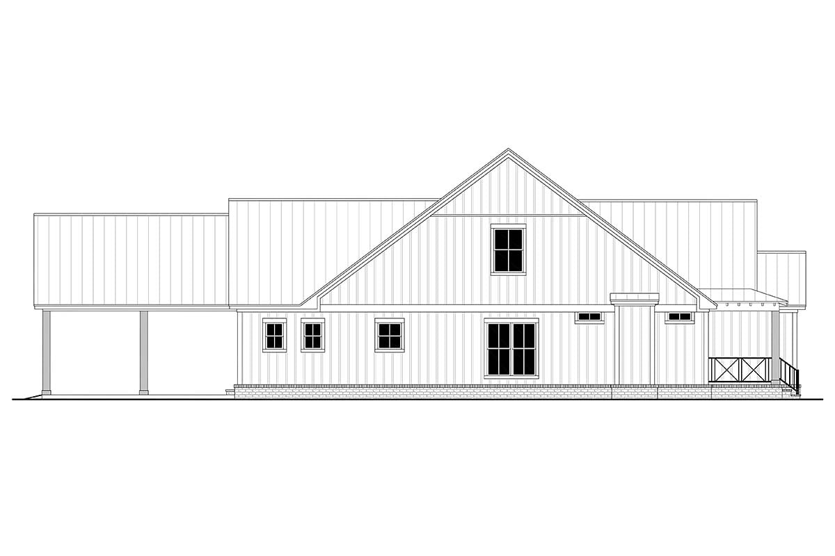 Country, Farmhouse, Traditional Plan with 2001 Sq. Ft., 4 Bedrooms, 4 Bathrooms, 2 Car Garage Picture 3