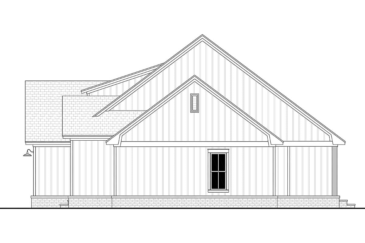 Country, Craftsman, Farmhouse, Traditional Plan with 2020 Sq. Ft., 3 Bedrooms, 3 Bathrooms, 2 Car Garage Picture 2