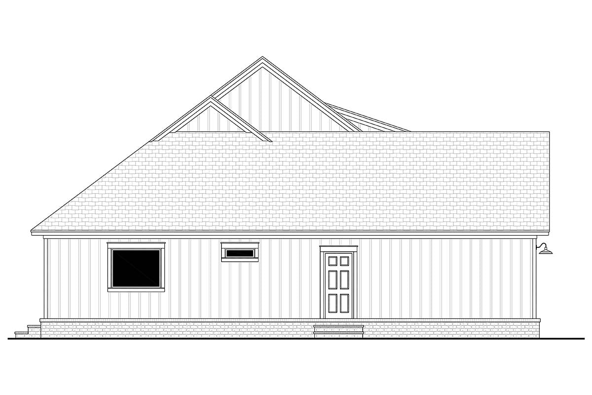 Country, Craftsman, Farmhouse, Traditional Plan with 2020 Sq. Ft., 3 Bedrooms, 3 Bathrooms, 2 Car Garage Picture 3