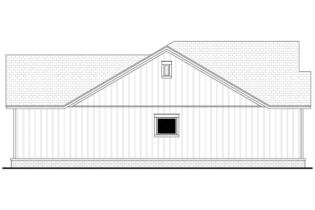 Cottage, Country, Craftsman, Farmhouse Plan with 1254 Sq. Ft., 2 Bedrooms, 2 Bathrooms Picture 3