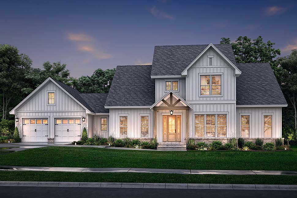 Country, Farmhouse, Southern, Traditional Plan with 3145 Sq. Ft., 4 Bedrooms, 4 Bathrooms, 2 Car Garage Picture 5