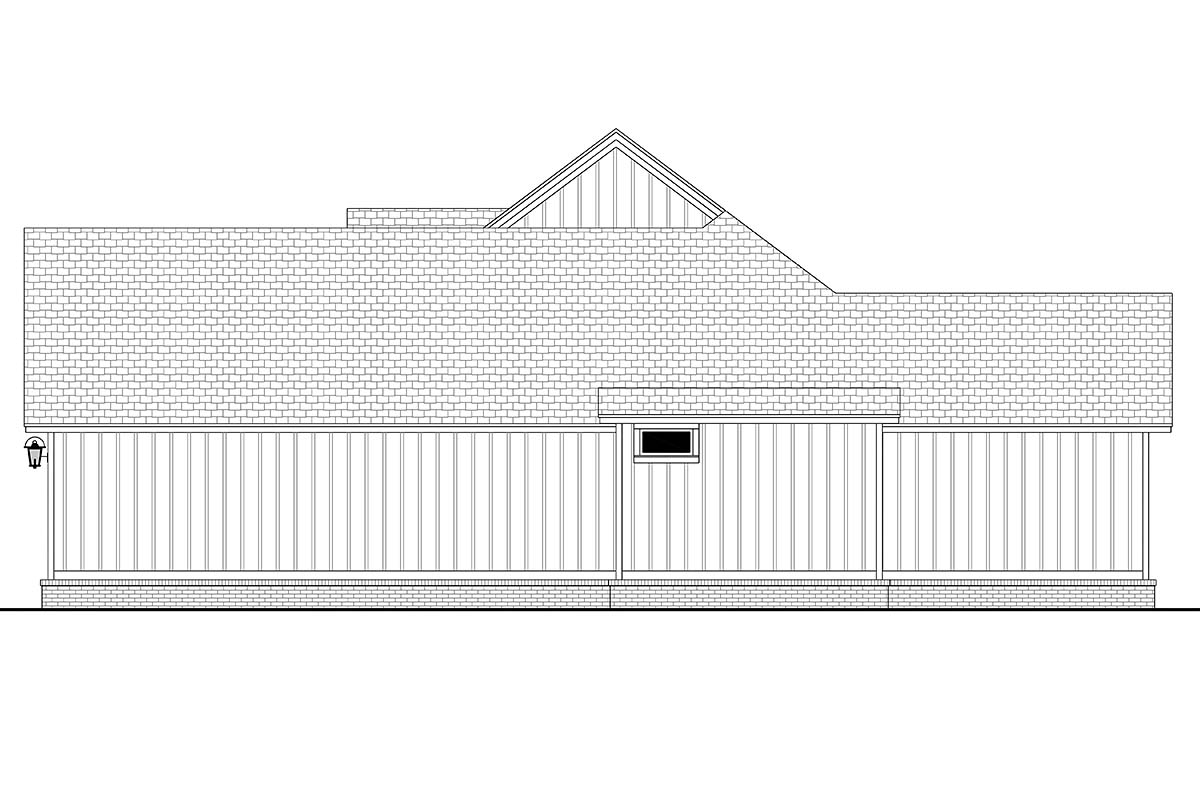 Country, Farmhouse, Traditional Plan with 1756 Sq. Ft., 3 Bedrooms, 2 Bathrooms, 2 Car Garage Picture 2