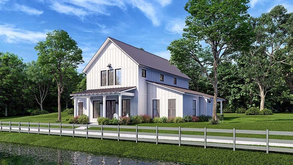 Barndominium, Country, Farmhouse, Traditional Plan with 2992 Sq. Ft., 4 Bedrooms, 4 Bathrooms Picture 7