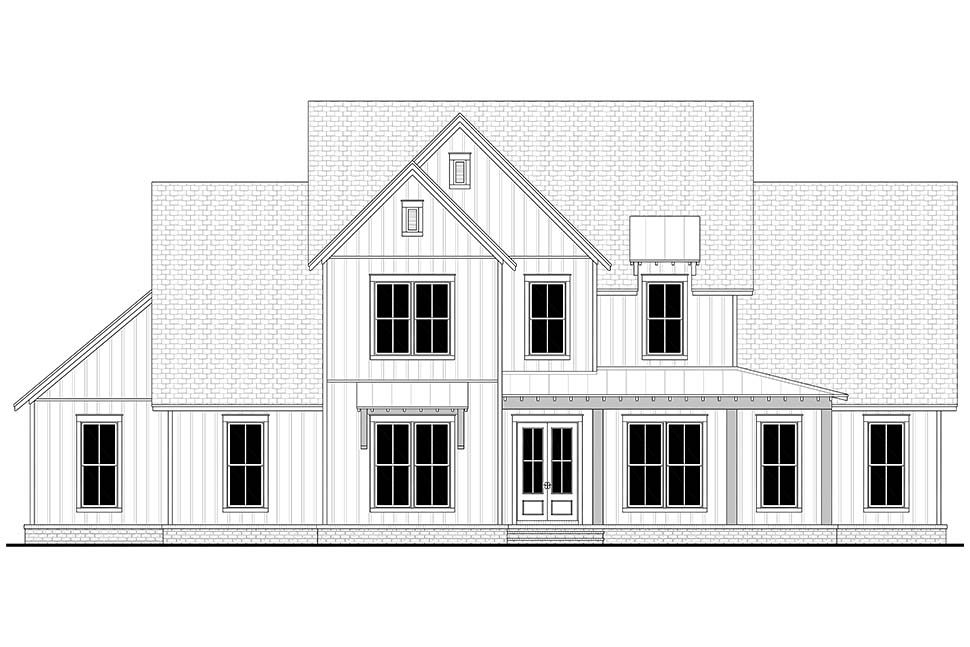 Country, Farmhouse, Southern, Traditional Plan with 3216 Sq. Ft., 4 Bedrooms, 4 Bathrooms, 2 Car Garage Picture 4