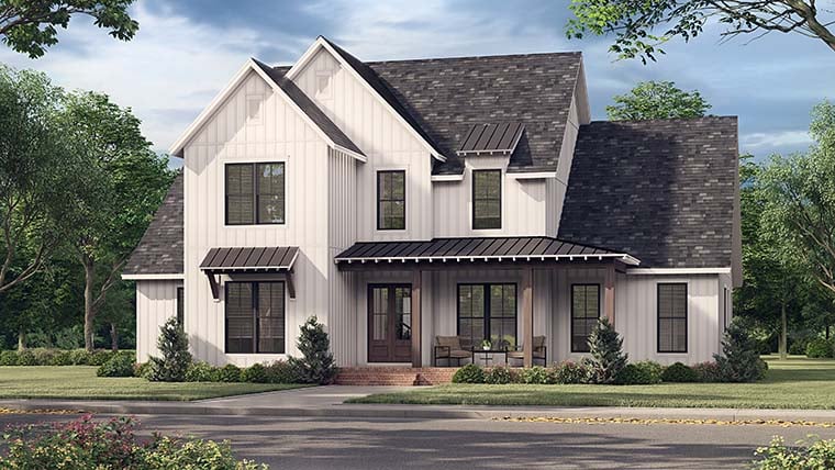 Country, Farmhouse, Southern, Traditional Plan with 3216 Sq. Ft., 4 Bedrooms, 4 Bathrooms, 2 Car Garage Picture 6