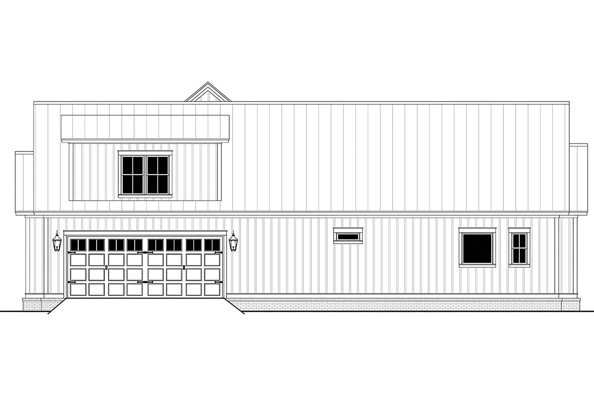 Country, Craftsman, Farmhouse Plan with 2428 Sq. Ft., 3 Bedrooms, 3 Bathrooms, 2 Car Garage Picture 2