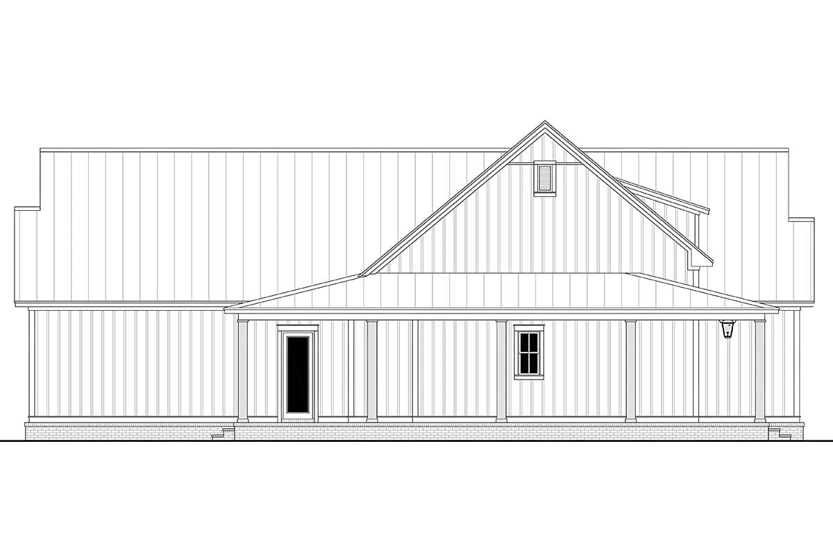 Country, Craftsman, Farmhouse Plan with 2428 Sq. Ft., 3 Bedrooms, 3 Bathrooms, 2 Car Garage Picture 3