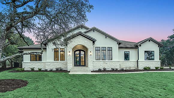Country, Farmhouse, Ranch House Plan 80838 with 3 Beds, 4 Baths, 3 Car Garage Elevation