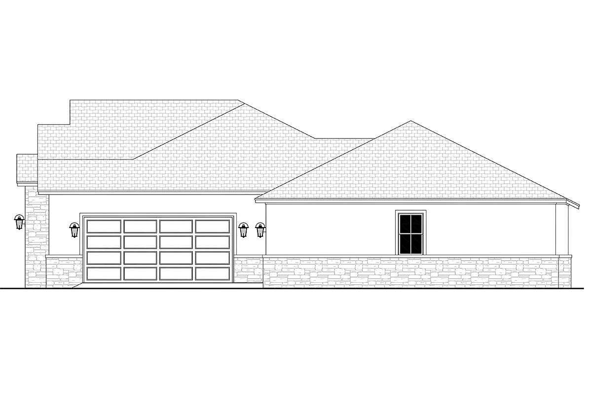 Country, Farmhouse, Ranch Plan with 3078 Sq. Ft., 3 Bedrooms, 4 Bathrooms, 3 Car Garage Picture 2