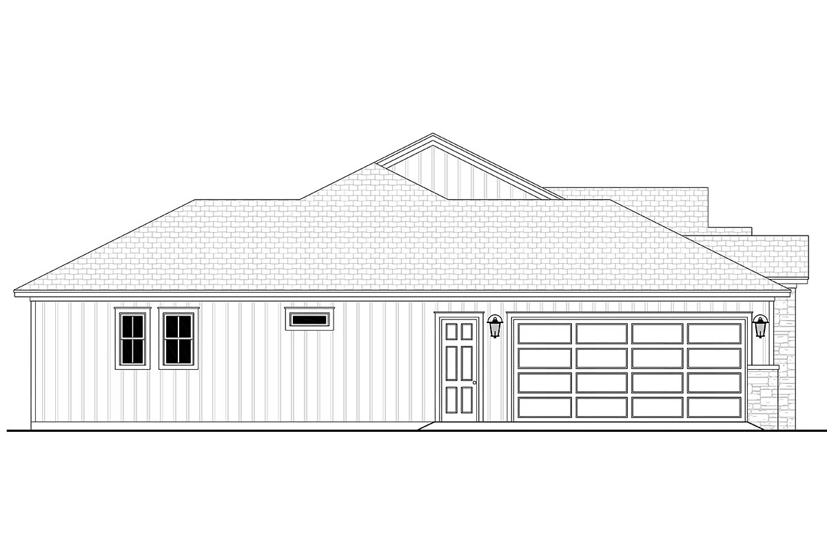 Country, Farmhouse, Ranch Plan with 2574 Sq. Ft., 3 Bedrooms, 3 Bathrooms, 2 Car Garage Picture 3