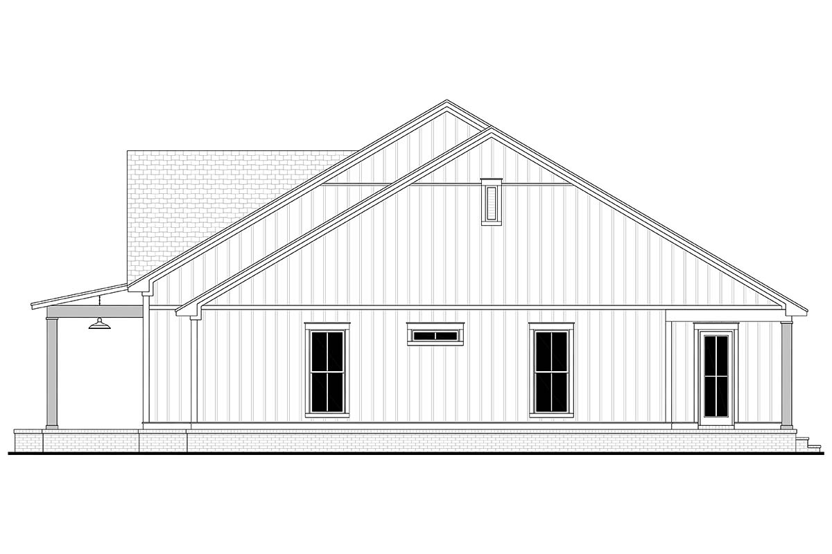 Country, Craftsman, Farmhouse, Southern Plan with 2455 Sq. Ft., 3 Bedrooms, 3 Bathrooms Picture 2
