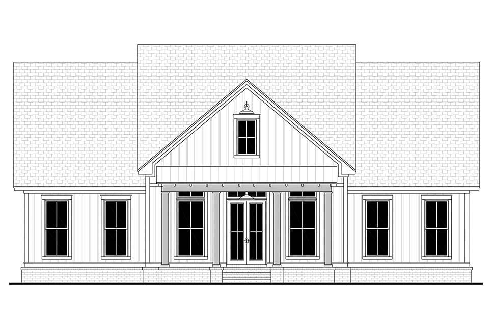 Country, Craftsman, Farmhouse, Southern Plan with 2455 Sq. Ft., 3 Bedrooms, 3 Bathrooms Picture 4