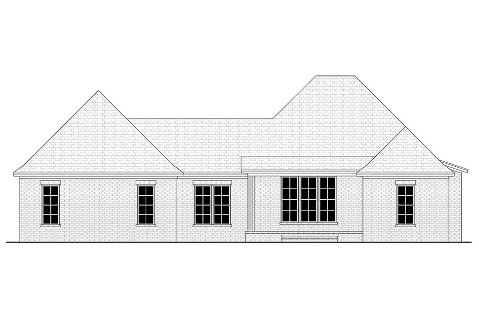 Country, Craftsman, Farmhouse, Traditional Plan with 1998 Sq. Ft., 4 Bedrooms, 3 Bathrooms, 2 Car Garage Picture 7