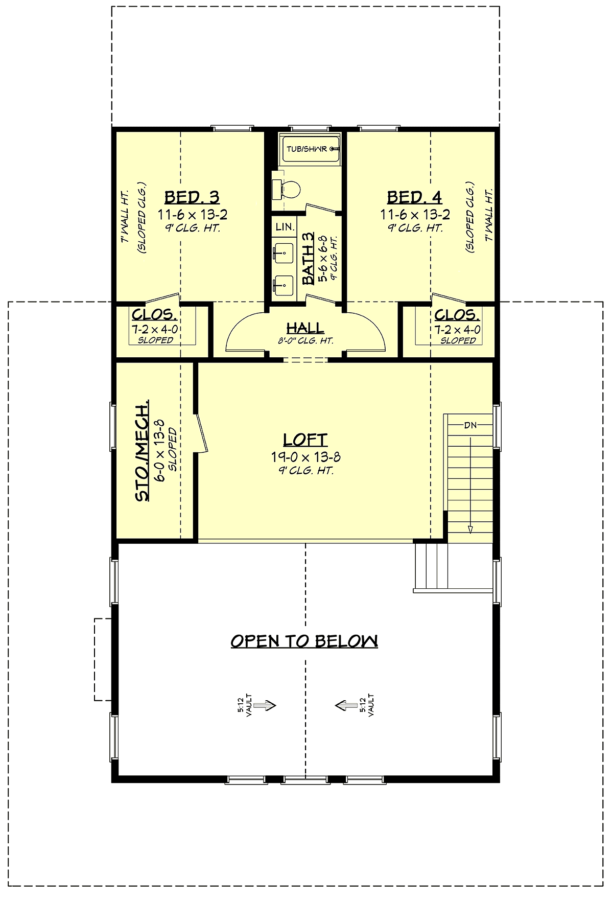 Barndominium, Country, Farmhouse, Southern House Plan 80860 with 4 Beds, 4 Baths Level Two