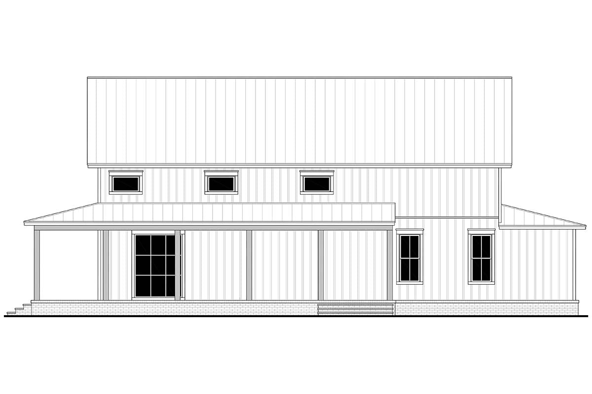 Barndominium, Country, Farmhouse, Southern Plan with 2703 Sq. Ft., 4 Bedrooms, 4 Bathrooms Picture 2