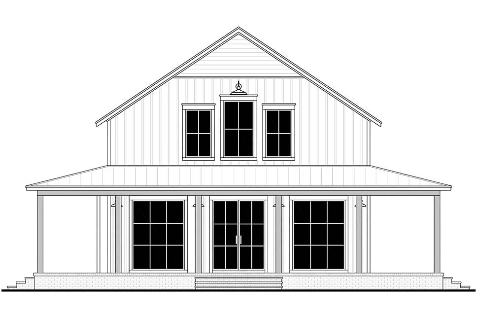 Barndominium, Country, Farmhouse, Southern Plan with 2703 Sq. Ft., 4 Bedrooms, 4 Bathrooms Picture 4