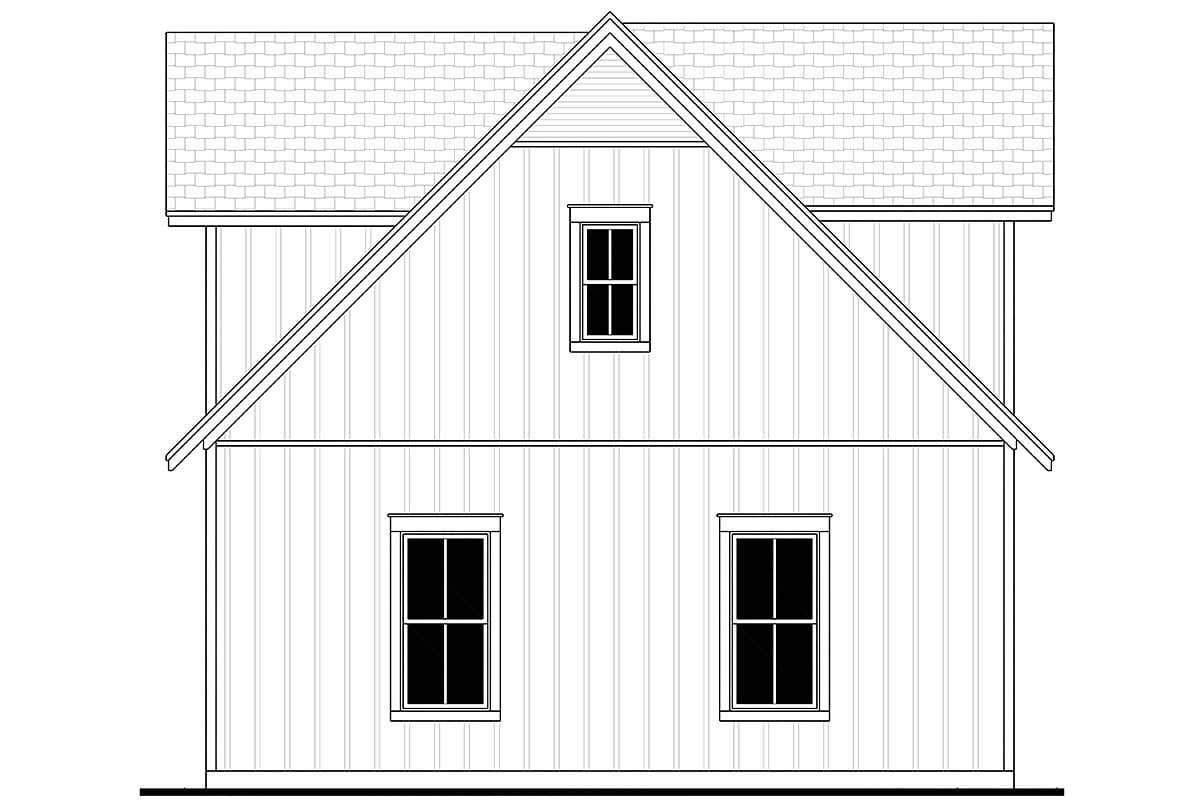 Country, Craftsman, Farmhouse, Southern Plan with 525 Sq. Ft., 1 Bedrooms, 1 Bathrooms, 2 Car Garage Picture 2