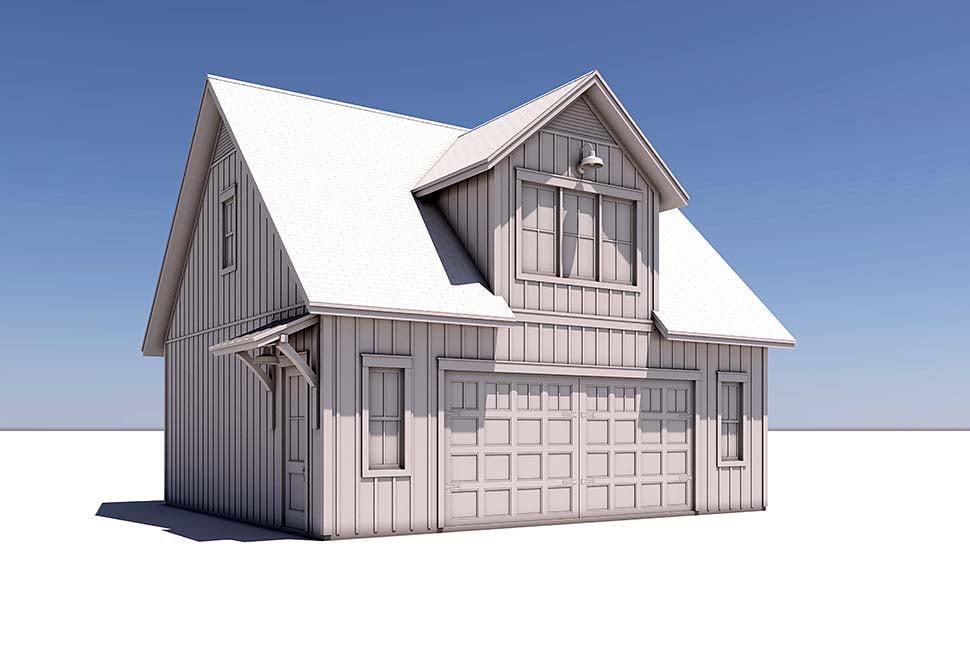 Country, Craftsman, Farmhouse, Southern Plan with 525 Sq. Ft., 1 Bedrooms, 1 Bathrooms, 2 Car Garage Picture 5