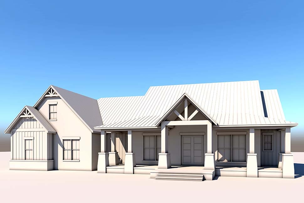 Country, Farmhouse, Traditional Plan with 2961 Sq. Ft., 4 Bedrooms, 4 Bathrooms, 3 Car Garage Picture 5