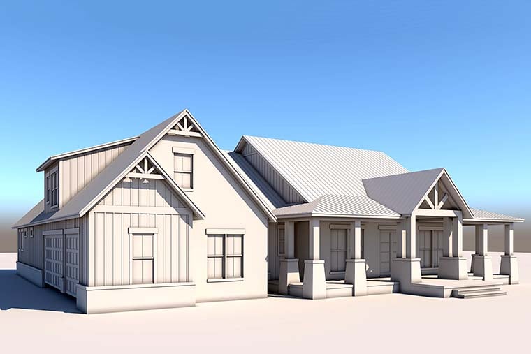 Country, Farmhouse, Traditional Plan with 2961 Sq. Ft., 4 Bedrooms, 4 Bathrooms, 3 Car Garage Picture 6