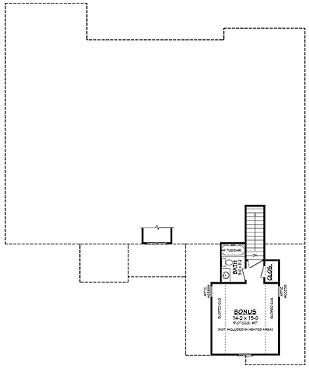 Country, Craftsman, Farmhouse, Southern House Plan 80874 with 4 Beds, 4 Baths, 2 Car Garage Second Level Plan