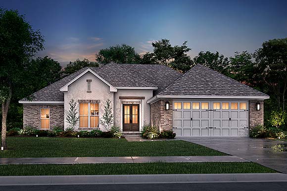 Country, Traditional House Plan 80875 with 4 Beds, 3 Baths, 2 Car Garage Elevation