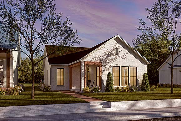 Cottage, Traditional House Plan 80884 with 2 Beds, 2 Baths Elevation