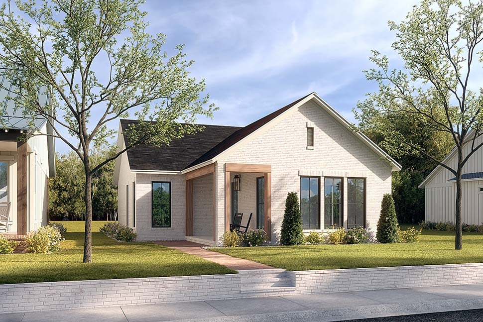 Cottage, Traditional Plan with 1196 Sq. Ft., 2 Bedrooms, 2 Bathrooms Picture 5