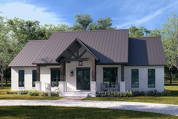 Country, Craftsman, Farmhouse, Traditional House Plan 80895 with 3 Beds, 3 Baths Elevation